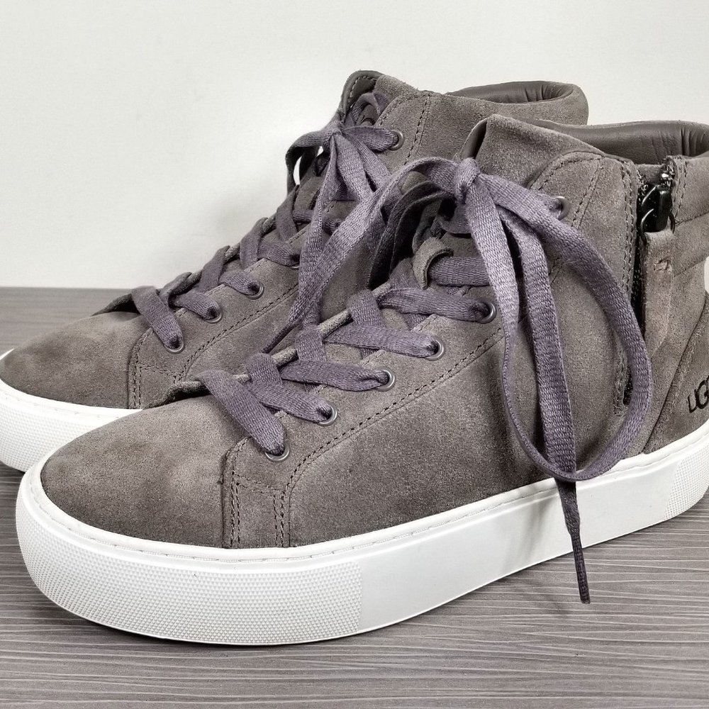 UGG Olli High Top Sneakers, Mole Suede, Womens Size 5.5 / 36.5